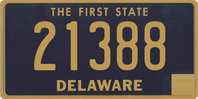 DE license plate 21388