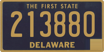 DE license plate 213880