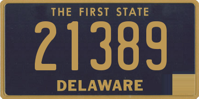 DE license plate 21389