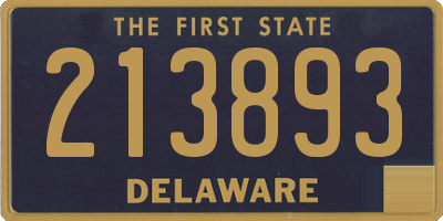 DE license plate 213893