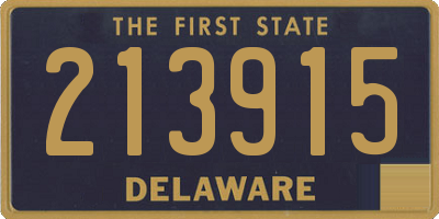 DE license plate 213915