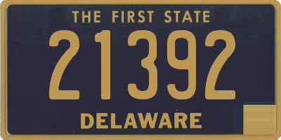 DE license plate 21392