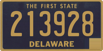 DE license plate 213928