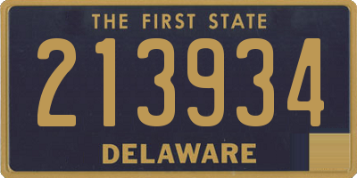 DE license plate 213934