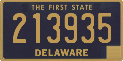 DE license plate 213935