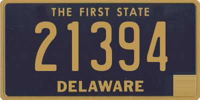 DE license plate 21394