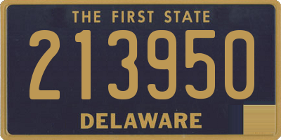 DE license plate 213950