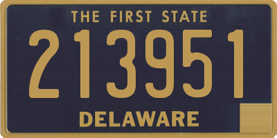 DE license plate 213951