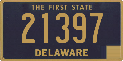 DE license plate 21397