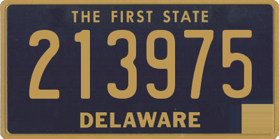 DE license plate 213975