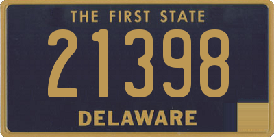 DE license plate 21398