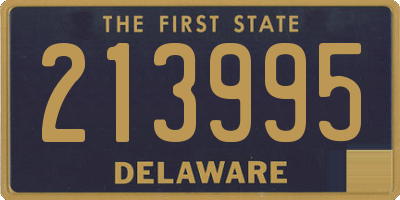 DE license plate 213995