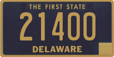 DE license plate 21400