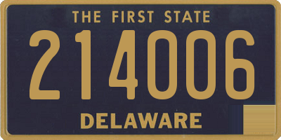 DE license plate 214006