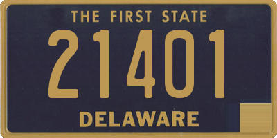 DE license plate 21401