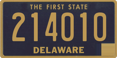 DE license plate 214010