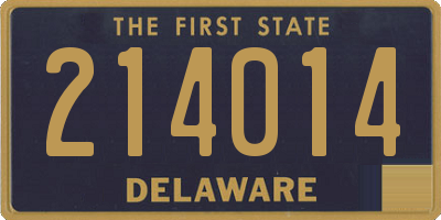 DE license plate 214014