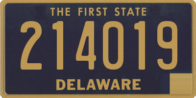DE license plate 214019