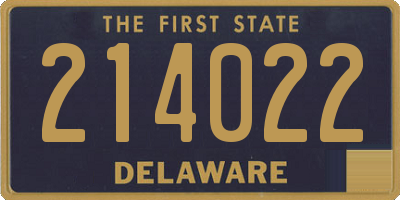 DE license plate 214022