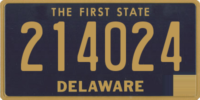 DE license plate 214024