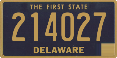 DE license plate 214027