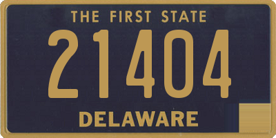 DE license plate 21404