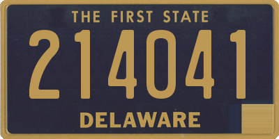 DE license plate 214041