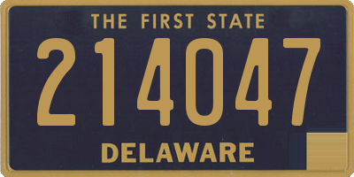 DE license plate 214047