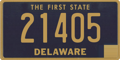 DE license plate 21405