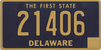 DE license plate 21406