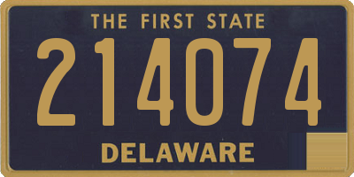 DE license plate 214074