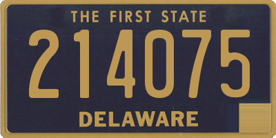 DE license plate 214075