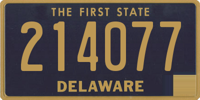 DE license plate 214077