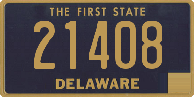 DE license plate 21408