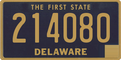 DE license plate 214080