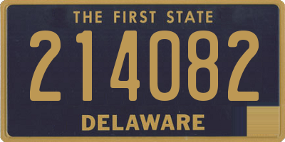 DE license plate 214082