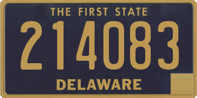 DE license plate 214083