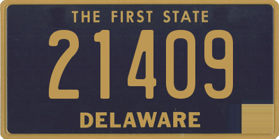 DE license plate 21409