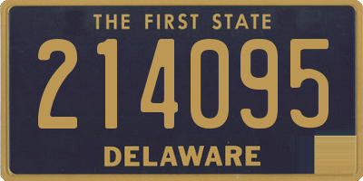 DE license plate 214095