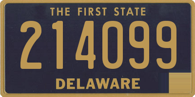 DE license plate 214099