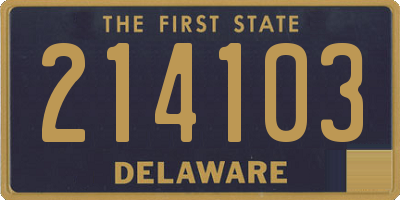 DE license plate 214103