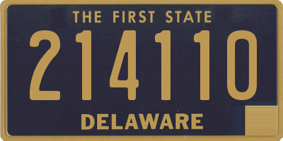 DE license plate 214110