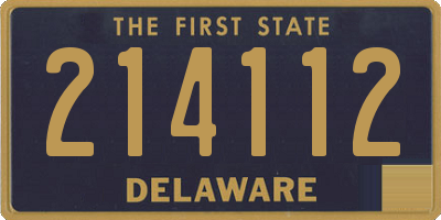 DE license plate 214112