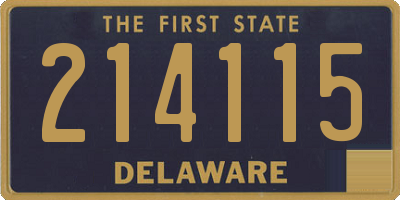 DE license plate 214115