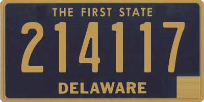 DE license plate 214117