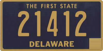 DE license plate 21412