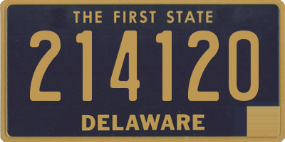 DE license plate 214120