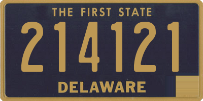 DE license plate 214121