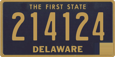 DE license plate 214124