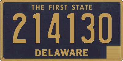 DE license plate 214130